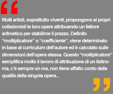 quotazioni e mercato arte contemporanea