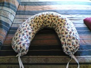 E il cuscino d'allattamento fai da te!