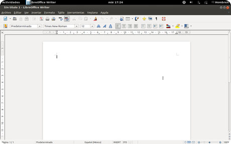 Libreoffice writer Ubuntu