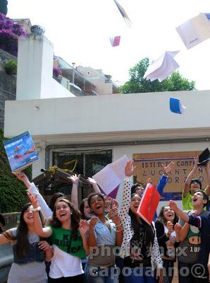 ULTIMO GIORNO di scuola  a Positano