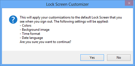 Lock Screen Customizer - Save