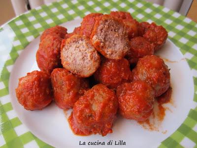 Secondi: Polpette al sugo