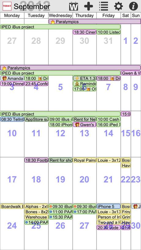 myCal PRO: Calendar & Event Organizer iPhone