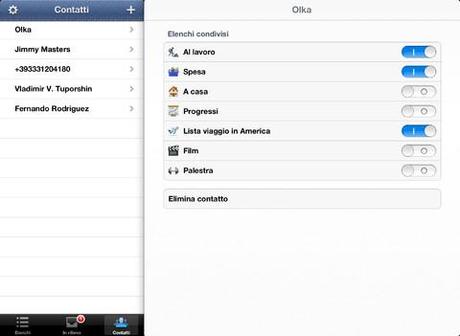 Elenchi di attività - Pocket Lists iPad