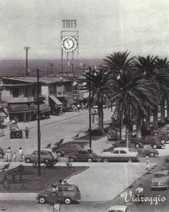 Viareggio - Orologio della Fiat in Passeggiata - Foto tratta da Nuova Viareggio Ieri N.15  febbraio 1995