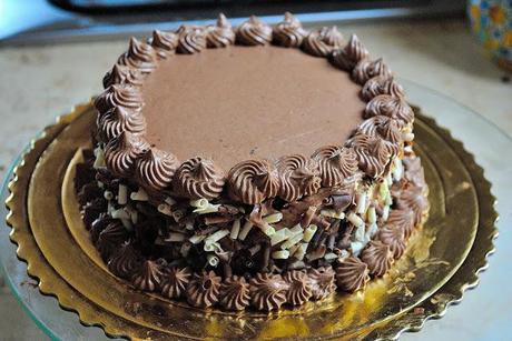Torta Moretta con ganache montata al cioccolato