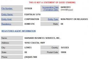 equitalia paradiso fiscale delaware