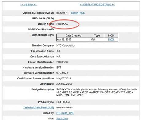 HTC One Mini da via alla certificazione Bluetooth SIG