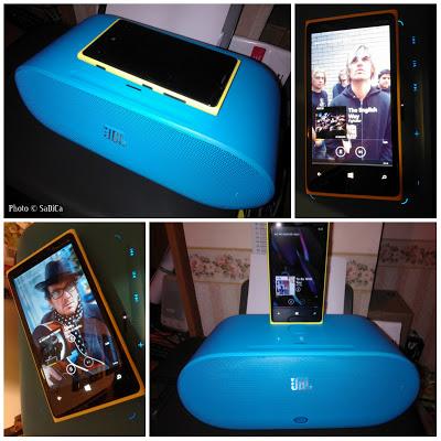 JBL PowerUp Bluetooth speaker e ricaricatore per telefoni Nokia Lumia