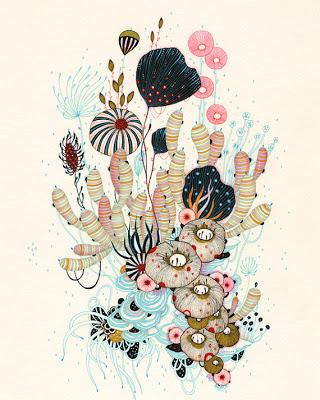illustrazioni floreali di Yellena James