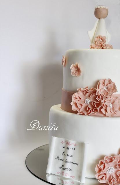 Torta comunione per una bellissima bambina