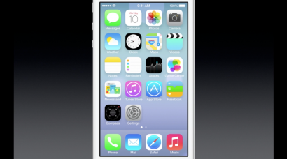 ios 7 home screen 410x228 Apple annuncia iOS7: vediamo assieme le novità novità ios7 Immagini caratteristiche 