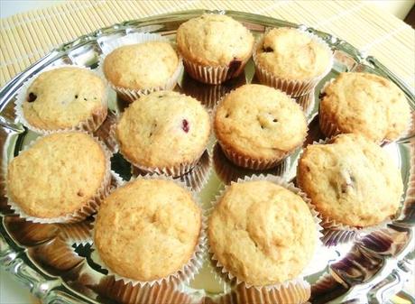 Muffin con ripieno alle more, senza burro e uova