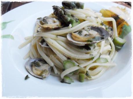 Linguine semi risottate… Vongole ed Asparagi!