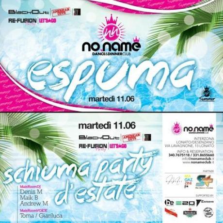 11  giugno 2013, Espuma Party @ NOname (ex Fura, Lonato, Bs). Al mixer Denis M., Maik B., Andrew M.