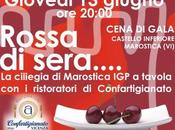 "Rossa Sera": ciliegia Marostica tavola ristoratori Vicenza, distillati Capovilla Domori