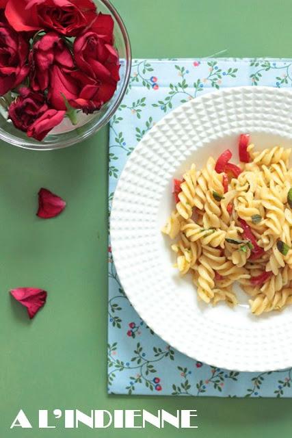 Sauté di pasta à l'indienne