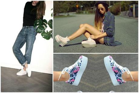 Back in time: Flatform sneakers