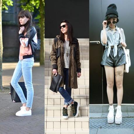 Back in time: Flatform sneakers