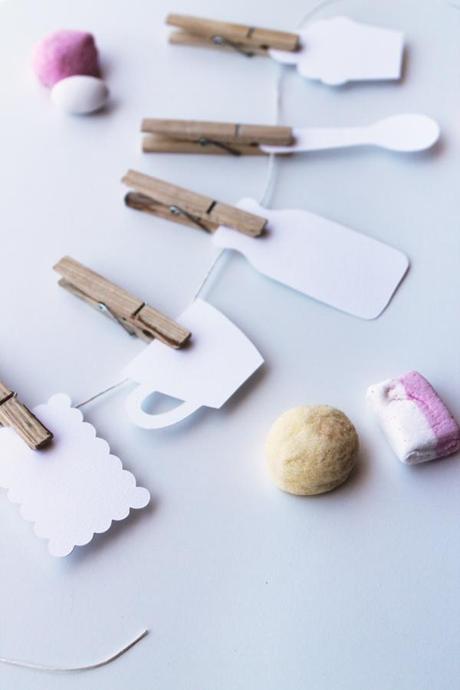 Sweet tags and birdcage papercut