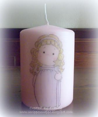 BIZZY BECS EXTRA WORK - FIRST COMMUNION CANDLE