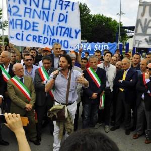 Manifestazione a Teverolo