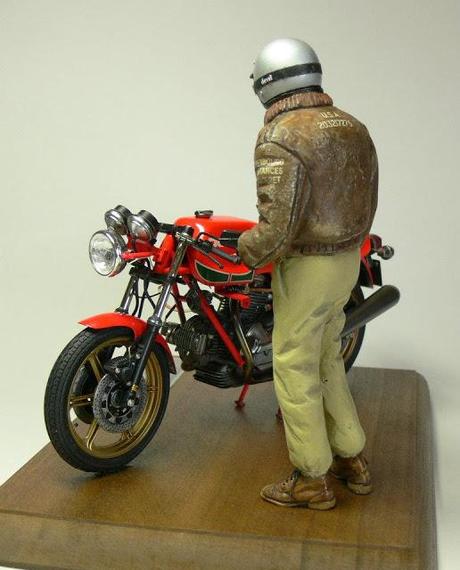 Diorama - Ducati MHR 900 + Rider by Noboru Watabe