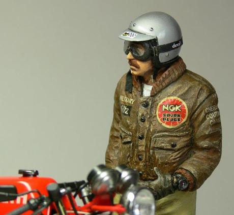 Diorama - Ducati MHR 900 + Rider by Noboru Watabe