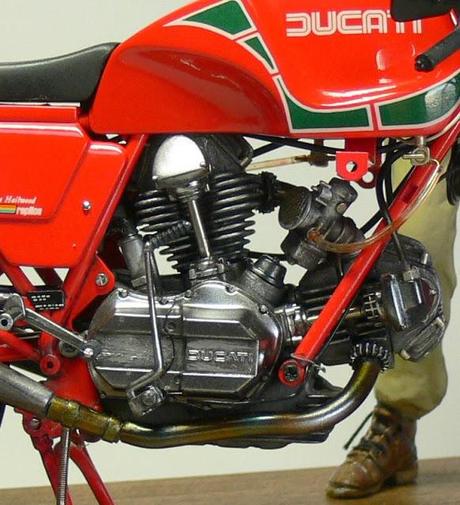 Diorama - Ducati MHR 900 + Rider by Noboru Watabe