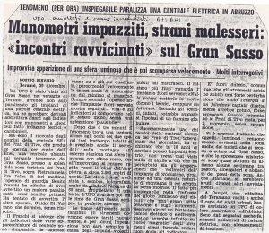 Come vi dicevo, gli avvistamenti sul Gran Sasso sembrano essere una costante.