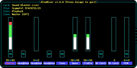 gentoo alsa-mixermuted