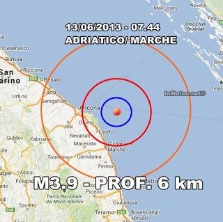 Intensa scossa di terremoto avvertita nelle Marche