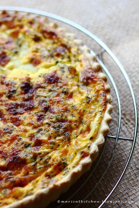 TORTA SALATA CON POMODORO, MOZZARELLA E...BIRRA!!