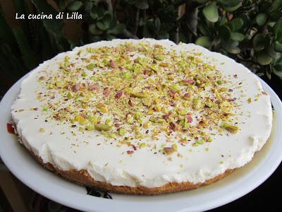 Dolci al cucchiaio: Cheesecake al cioccolato bianco e pistacchi