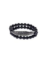 mint 2 PACK Bracciale nero