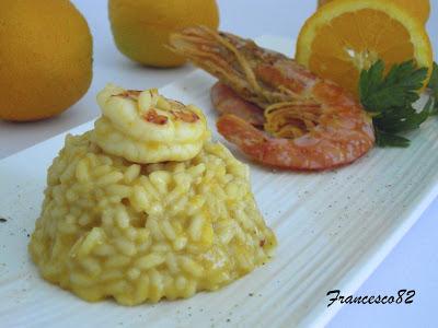 Risotto Gamberoni e arance