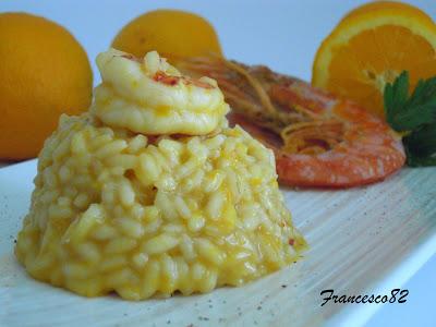 Risotto Gamberoni e arance