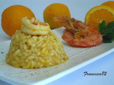 Risotto Gamberoni e arance