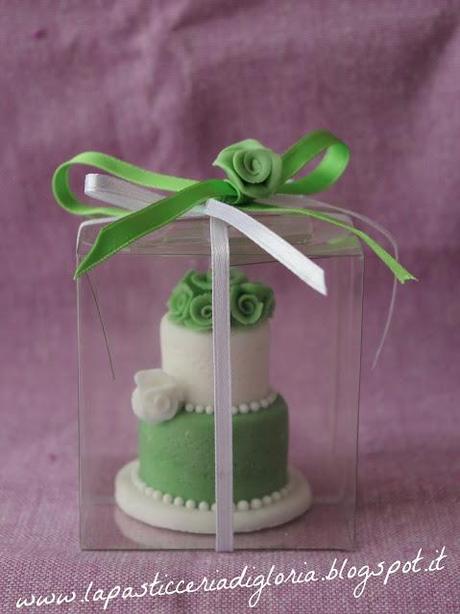 Mini Wedding Cake in pasta di zucchero