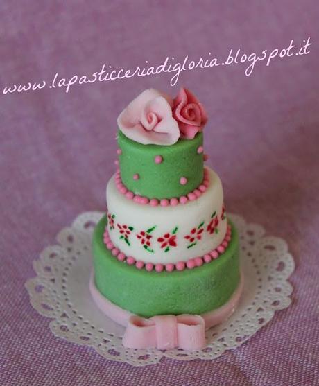 Mini Wedding Cake in pasta di zucchero