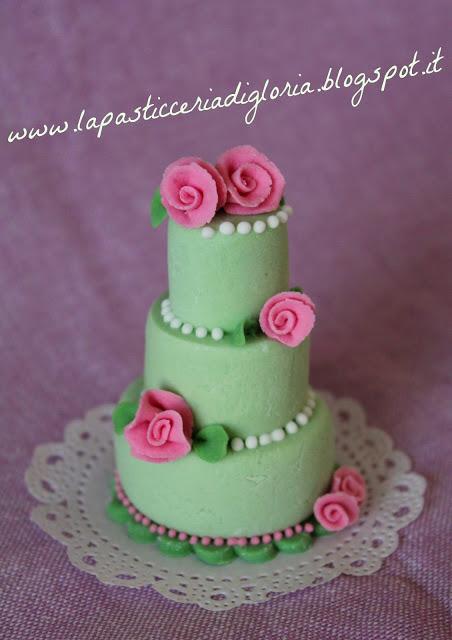 Mini Wedding Cake in pasta di zucchero