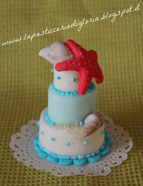 Mini Wedding Cake in pasta di zucchero