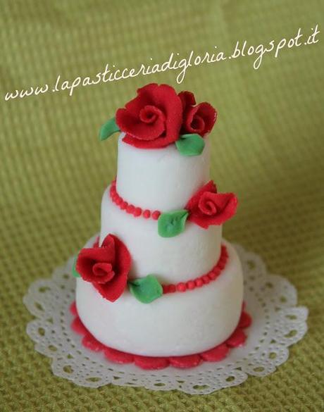 Mini Wedding Cake in pasta di zucchero