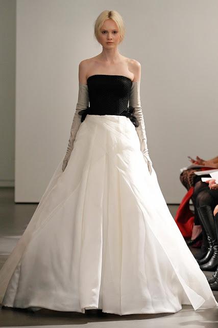 VERA WANG: BLACK IS THE NEW WHITE...