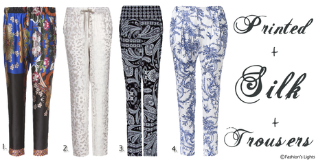 Printed Silk Trousers