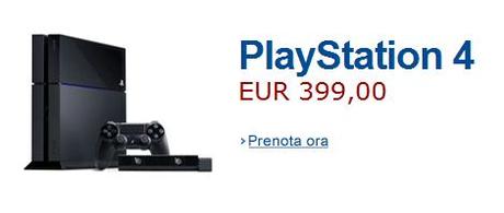 Playstation 4 disponibile per la prenotazione su Amazon Italia