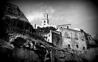 I Sassi di Matera. In bianco e nero.