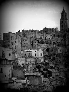 I Sassi di Matera. In bianco e nero.