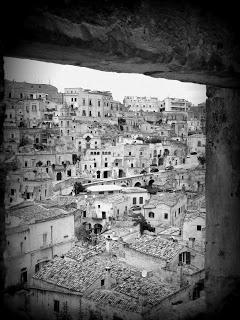 I Sassi di Matera. In bianco e nero.