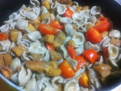 Orecchiette di grano arso alla greca